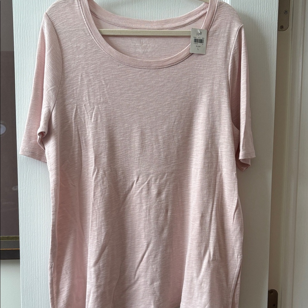 J. Jill Light Pink Short Sleeve Tee
